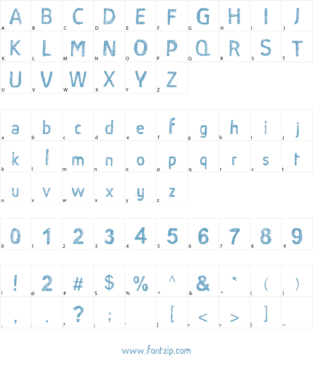 Satin Stitch Font Character